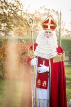 Sinterklaas buffelhaar baardstel - haarwerk op tule, Diversen, Sinterklaas, Ophalen of Verzenden, Zo goed als nieuw
