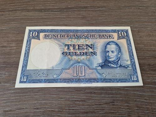 Heel mooi biljet 10 gulden Willem I / Molen, 1949, Postzegels en Munten, Bankbiljetten | Nederland, 10 gulden, Ophalen of Verzenden