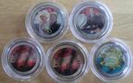 set gekleurde 2 Euro munten, lees, Ophalen, 2 euro