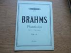 BRAHMS - PHANTASIEN -  OPUS - 116  - PIANO, Gebruikt, Klassiek, Ophalen of Verzenden, Artiest of Componist