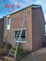 Uitschuifbare 3-delige ladder, Doe-het-zelf en Verbouw, Ladders en Trappen, Ophalen of Verzenden, 4 meter of meer