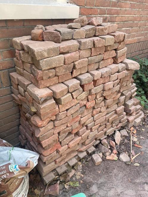 Oude Waaltjes - Gebroken en Halve Stenen, Tuin en Terras, Tegels en Klinkers, Gebruikt, Klinkers, Natuursteen, Minder dan 5 m²