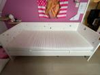 Gratis Woood bed bank sam massief gerenen gratis, 85 tot 100 cm, Gebruikt, Verzenden, Lattenbodem