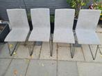 4 stoffen stoeltjes, Huis en Inrichting, Stoelen, Gebruikt, Ophalen of Verzenden, Vier, Stof