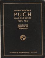 Puch 125 instructieboek (3780z) motor, Motoren, Ophalen of Verzenden, Overige merken