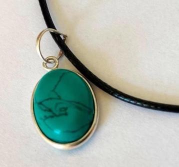 Mooie ketting met prachtige Turquoise Turkoois ketting hange beschikbaar voor biedingen
