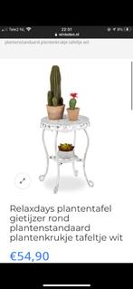 Nieuw plantentafel gratis verzenden, Huis en Inrichting, Tafels | Bijzettafels, Minder dan 55 cm, Rond, Nieuw, Ophalen of Verzenden