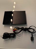 Playstation 2 slim, Ophalen of Verzenden, Gebruikt, Zwart, Zonder controller