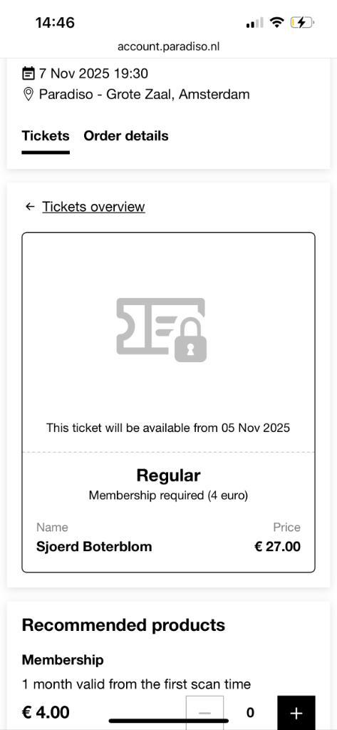 Alex G ticket Paradiso 7 november, Tickets en Kaartjes, Concerten | Pop, Eén persoon, November