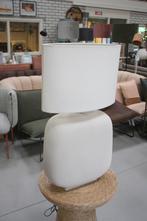 Prachtige grote tafellamp schemerlamp off-white naturel, Ophalen of Verzenden, Zo goed als nieuw, Stof, 75 cm of meer