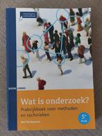 Wat is onderzoek? 9789462363632, Ophalen of Verzenden, Beta, Zo goed als nieuw, HBO