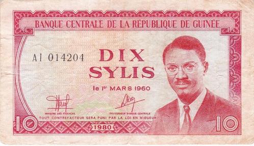 GUINEE DIX SYLIS 1960, Postzegels en Munten, Bankbiljetten | Europa | Niet-Eurobiljetten, Duitsland, Verzenden