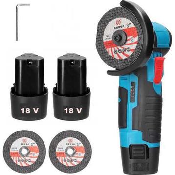 OX-4301 Mini Accu Haakse Slijper 76mm  – 2x 18V Accu beschikbaar voor biedingen