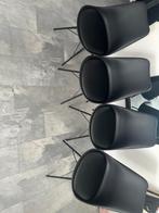 Zo goed als nieuwe eetkamerstoelen - 2 maanden oud, Kunststof, Zwart, Ophalen of Verzenden, Zo goed als nieuw