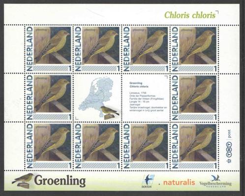 Postzegels Vogels in Nederland: Groenling, Postzegels en Munten, Postzegels | Nederland, Postfris, Na 1940, Ophalen of Verzenden