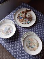 Vintage kazen Borden Servies, porcelein, pillivuyt, Ophalen of Verzenden