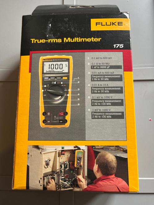 Fluke 175 True-RMS multimeter met calibratie rapport, Doe-het-zelf en Verbouw, Meetapparatuur, Nieuw, Multimeter, Ophalen of Verzenden