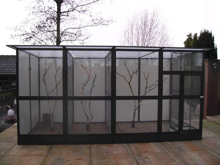 aluminium volières en kooien, Dieren en Toebehoren, Vogels | Hokken en Kooien, Nieuw, Volière, Aluminium, Ophalen of Verzenden