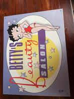 Vintage Betty Boop decoratieplaat van metaal, Ophalen, Gebruikt