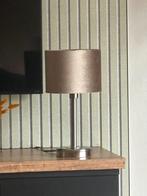 Set van 5 Taupe velvet lampenkappen MET lampvoet, Huis en Inrichting, Lampen | Lampenkappen, Ophalen, Overige kleuren, Rond, Zo goed als nieuw