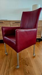 eetkamer stoel, Huis en Inrichting, Stoelen, Ophalen, Leer, Zo goed als nieuw, Vier