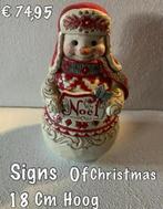 Jim Shore Sneeuwpop, Ophalen of Verzenden, Overige figuren, Nieuw, Beeldje of Figuurtje