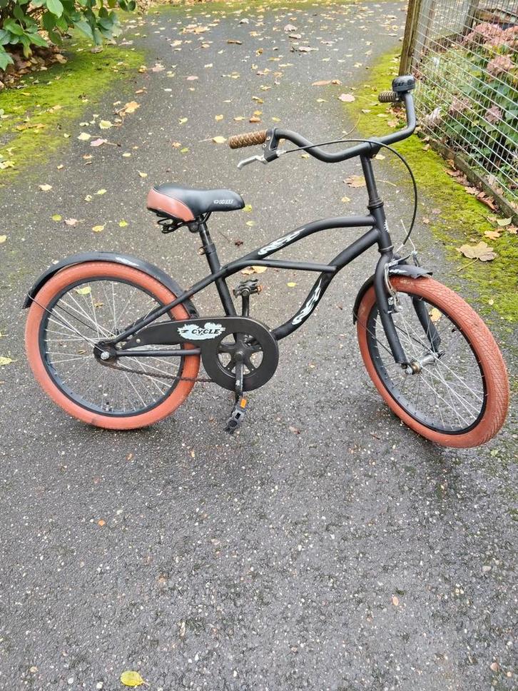 2CYCLE CRUISER 20 INCH VOIR KINDEREN VAN 6 TOT 8 JAAR (ZGAN), Fietsen en Brommers, Fietsen | Cruisers en Lowriders, Zo goed als nieuw