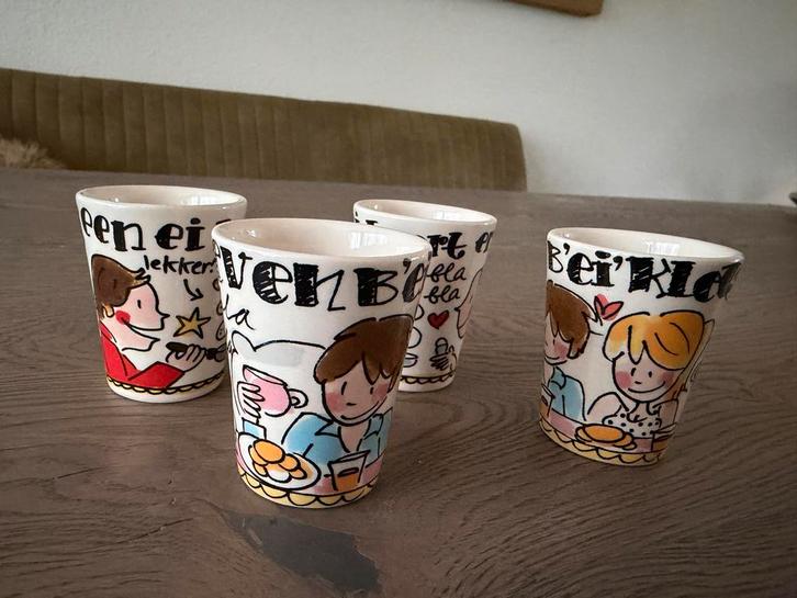 Blond Amsterdam Eierdopjes - Set van 4, Huis en Inrichting, Keuken | Servies, Nieuw, Kop(pen) en/of Schotel(s), Blond Amsterdam