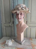 Antieke art-deco dames etalage buste ,gips, Antiek en Kunst, Ophalen of Verzenden