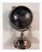 Wereldbol zwart op metalen voet 27 cm hg woondeco, Nieuw, Ophalen of Verzenden, X, X