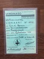 1935 Bijzonder. Lidkaart VERDINASO (Verbond van Dietsche, Verzamelen, Militaria | Tweede Wereldoorlog, Verzenden, Landmacht, Nederland