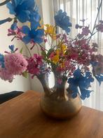 Toetervaas met 5 openingen + bloemen, Ophalen, Overige materialen, Overige kleuren, Zo goed als nieuw