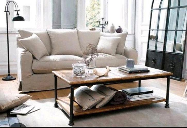 Salontafel Maisons du Monde, Huis en Inrichting, Banken | Complete zithoeken, Gebruikt, Hout, Metaal, Ophalen