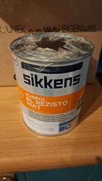 sikkens rubbol bl rezisto mat, grafietzwart 9011. 1 liter, Doe-het-zelf en Verbouw, Verf, Beits en Lak, Zwart, Nieuw, Ophalen of Verzenden