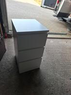 Witte Ladekast met 3 Lades - Zo Goed Als Nieuw, Huis en Inrichting, Kasten | Ladekasten, Ophalen, Overige materialen, Minder dan 50 cm