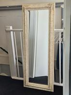 Grote spiegel met fraaie houten rand, 100 tot 150 cm, Rechthoekig, Zo goed als nieuw, 50 tot 75 cm