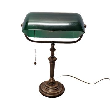 Bronzen bankierslamp van Steinhauer beschikbaar voor biedingen