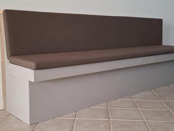 Prachtige mooie zitbank, 5 personen,  hout.  beschikbaar voor biedingen