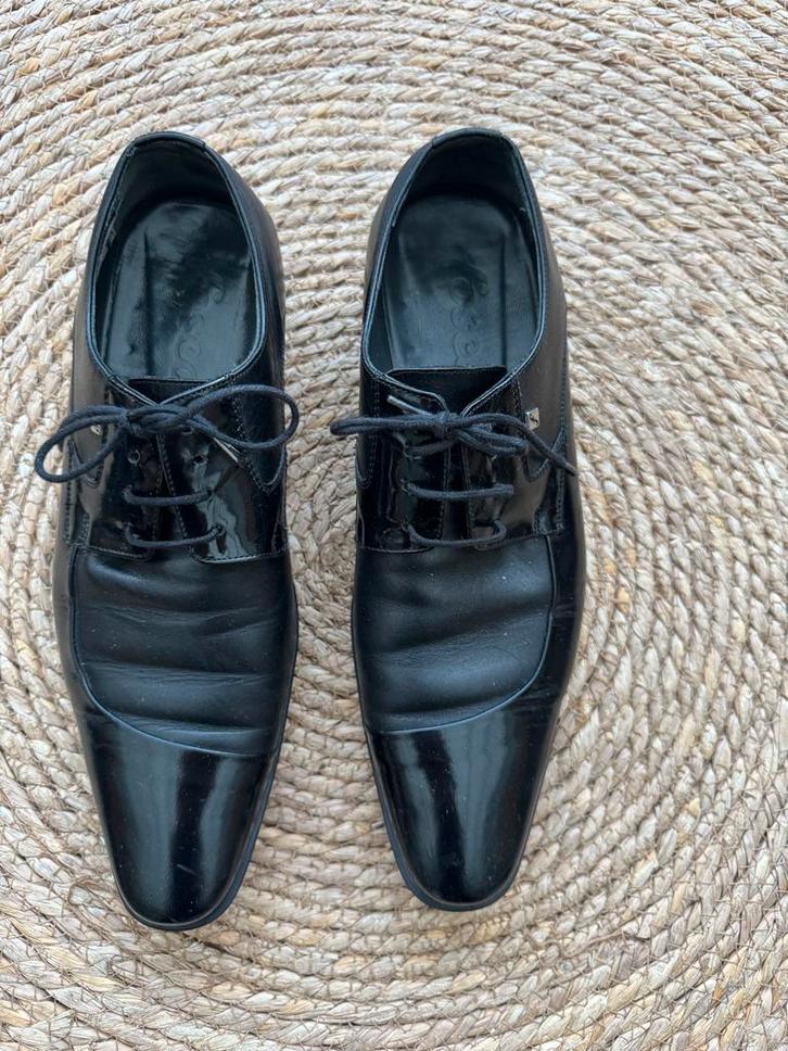 Fosco heren nette schoenen, Kleding | Heren, Schoenen, Gedragen, Veterschoenen, Zwart, Ophalen of Verzenden