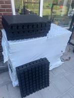 NIEUW: Rubberen veiligheidstegels ZWART 50X50X4, Tuin en Terras, Tegels en Klinkers, Ophalen, Overige typen, Rubber, Nieuw