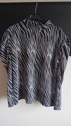 Zwarte glitter top met pofmouwen - Maat XXL, Ophalen of Verzenden, Nieuw, Maat 46/48 (XL) of groter, Zwart