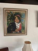 Schilderij meisje met hond en kersen Han van Meegeren, Antiek en Kunst, Kunst | Schilderijen | Klassiek, Ophalen