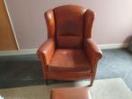 Schapen leren fauteuil, Huis en Inrichting, Fauteuils, Ophalen, Zo goed als nieuw, 75 tot 100 cm, 50 tot 75 cm