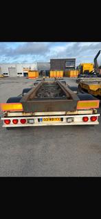 VAN HOOL 3-ASSIGE CONTAINER AANHANGWAGEN ., Auto's, Vrachtwagens, Bedrijf, Aanhangers en Opleggers, Te koop