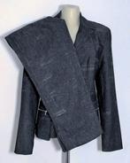 Blauw designer capri broekpak met glitterdraad van Lamarca, Kostuum of Pak, Zo goed als nieuw, Maat 36 (S), Verzenden