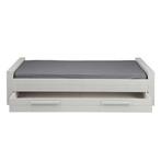 Lichtgrijs bed met la GRATIS, Ophalen, Gebruikt, 90 cm, Eenpersoons