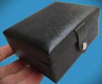 Oorbellen doosje reis~Ringdoosje~Zwart~Ringendoosje, Ophalen of Verzenden, Zo goed als nieuw, Zwart, Hardcase