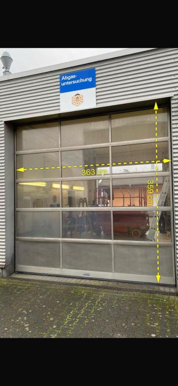 overheaddeur 2 stuks alluminium  beschikbaar voor biedingen