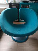 Artifort Apollo fauteuil(s) met blauw groene ploegstof, Huis en Inrichting, Fauteuils, Ophalen, 75 tot 100 cm, Zo goed als nieuw