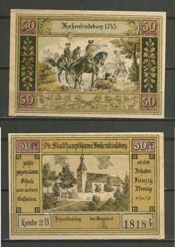 Hohendfriedberg 50 Pf 1922 Noodgeld Notgeld Kavel r-90 jdu beschikbaar voor biedingen